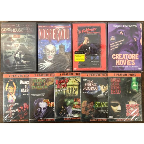 Horror Thriller Scary Monster B-Movie Cult-Classic DVD Lot SEALED 26 Total Film - Picture 1 of 7